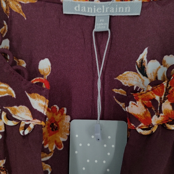 Daniel Rainn Women's Short Sleeve Brown Top Size PS - Picture 2 of 7